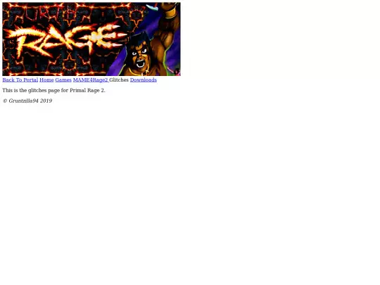 UrthRage/Glitches/primalrage2 screenshot