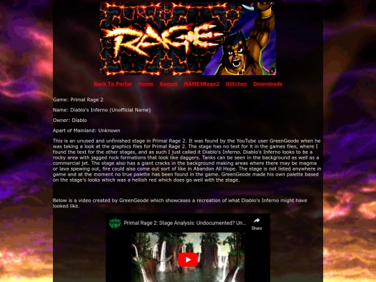UrthRage/stages/PrimalRage2/diablos-inferno screenshot