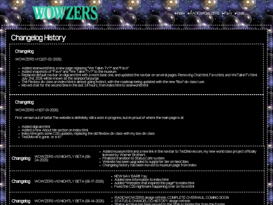 changelog screenshot