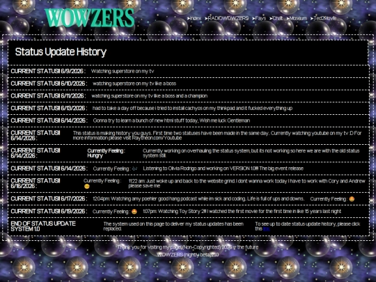 status screenshot
