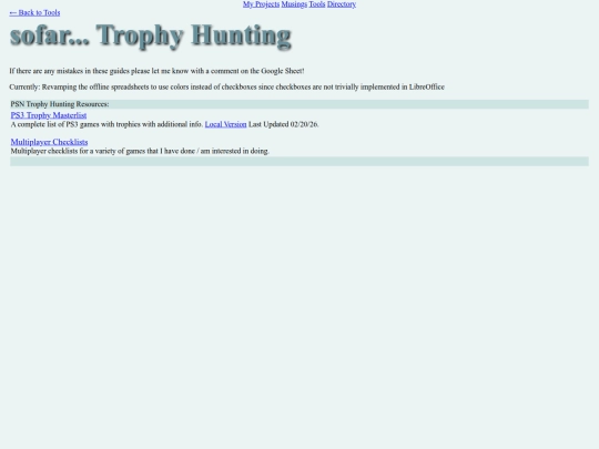 tools/trophyhunting/main screenshot