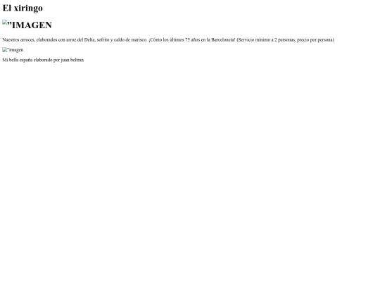 restaurantes/El xiringo screenshot