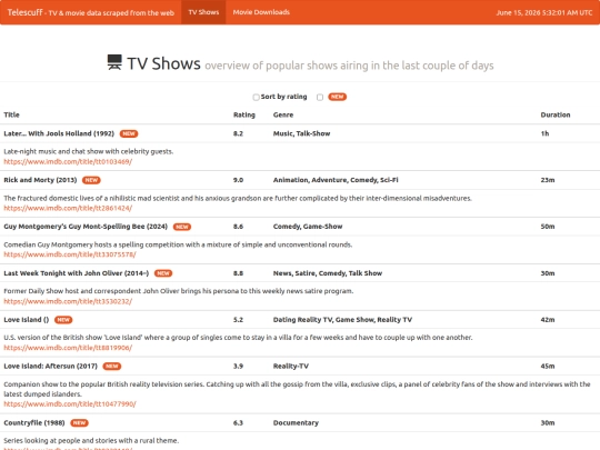 tvshows screenshot