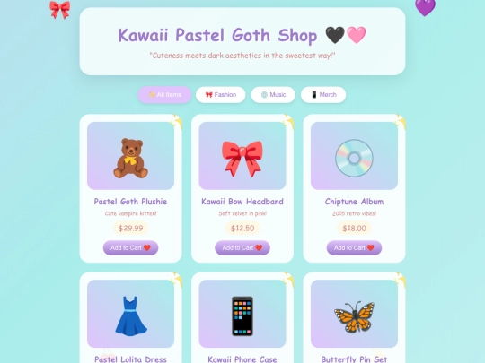 html/kawaii screenshot