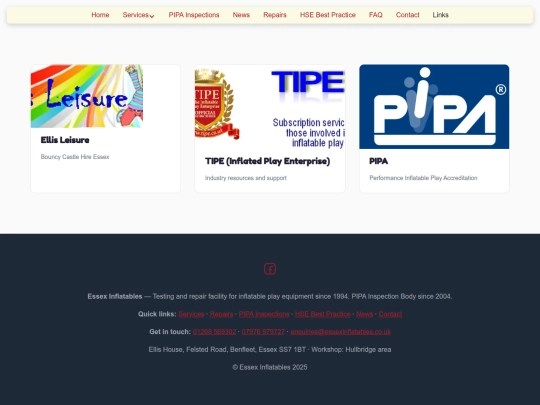 links screenshot