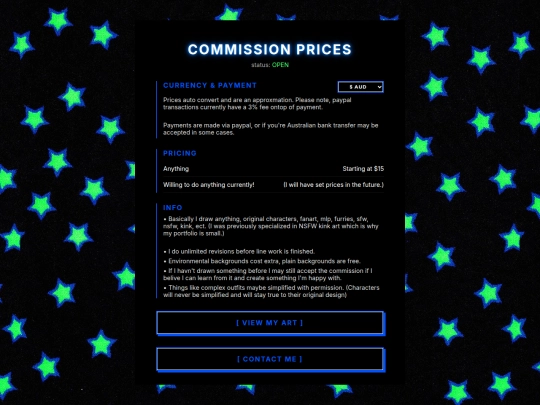comms screenshot