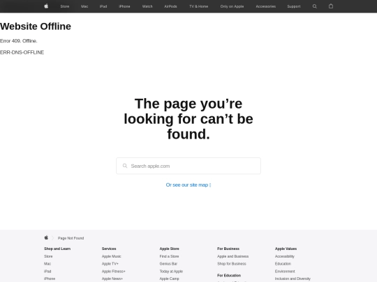v2/console/apple.com screenshot