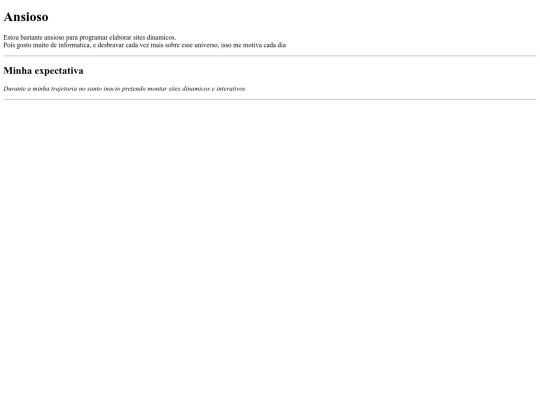 HTML 5/expectativas screenshot