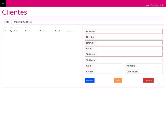 loretosis/clientes screenshot