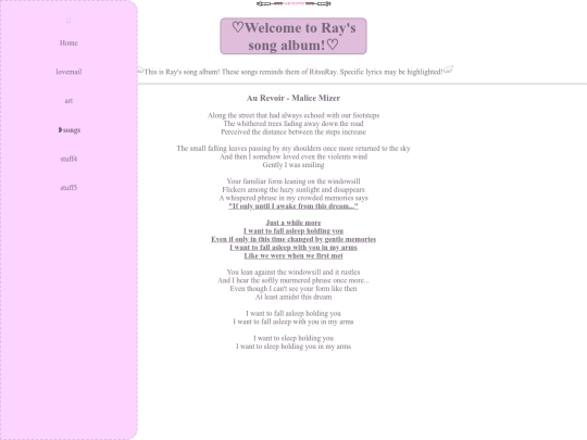songs screenshot