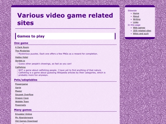 links/videogames screenshot