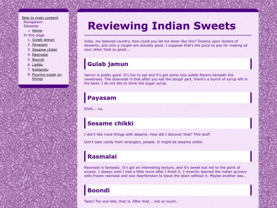 talkingabout/indiansweets screenshot