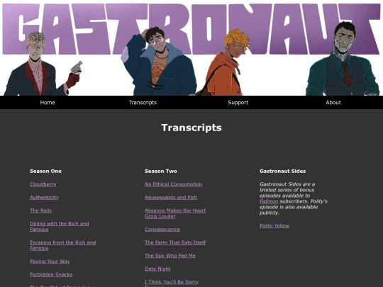 transcripts screenshot