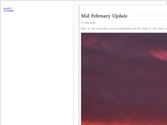 journal/posts/2025-02-13-Mid-February-Update screenshot