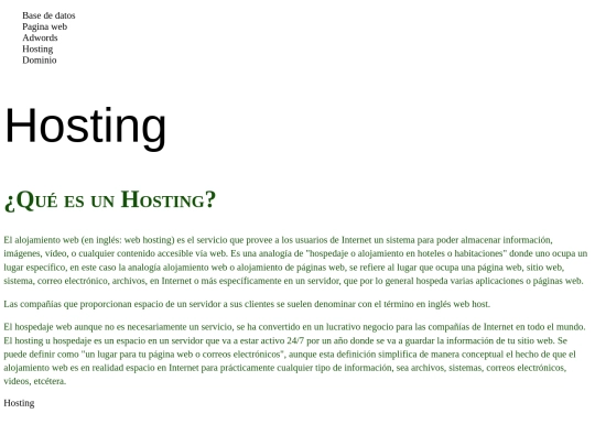 hosting screenshot