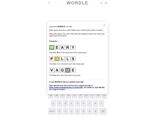 HTML5/HTML5Games/Embed/Wordle screenshot