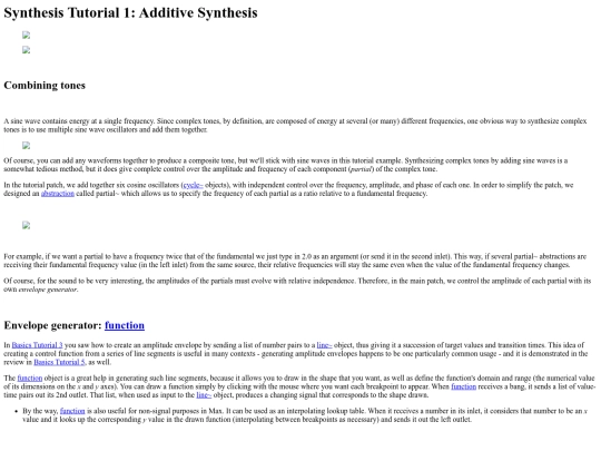 maxmsp/MaxMSP/Synthesis Tutorial 1 Additive  screenshot