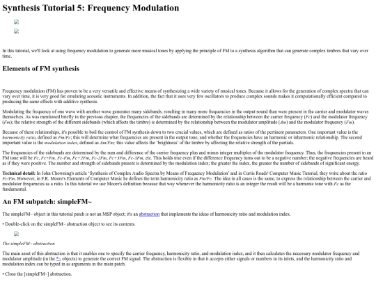 maxmsp/MaxMSP/Synthesis Tutorial 5 Frequency screenshot