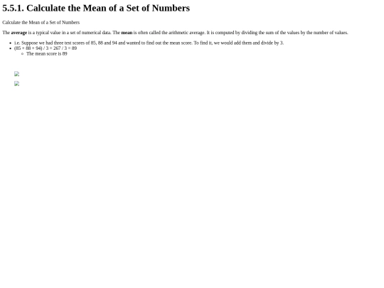 prealgebra/Prealgebra/Chapter 1 Whole Numbers/5.5.1. Calculate the Mean of a screenshot