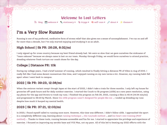 running-history screenshot