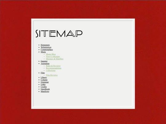 sitemap screenshot