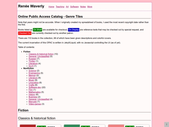 tiny-apps/opac/genre-tiles screenshot