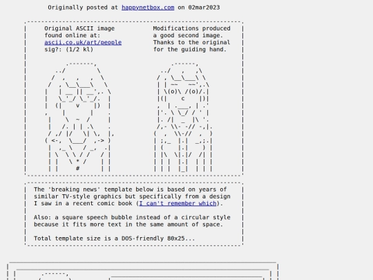 ascii/news.template screenshot