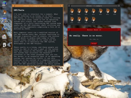 dev/sample screenshot