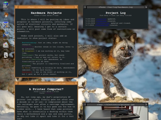 proj/hardware screenshot