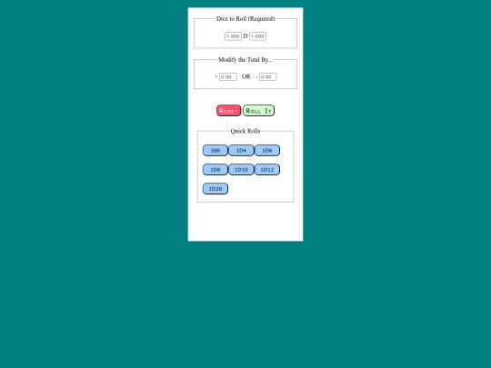 die_roller screenshot