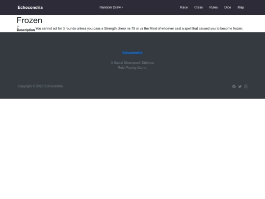 Conditions/Conditions/Frozen screenshot
