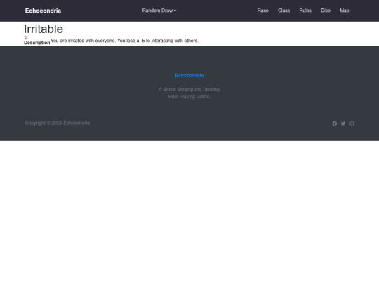 Conditions/Conditions/Irritable screenshot