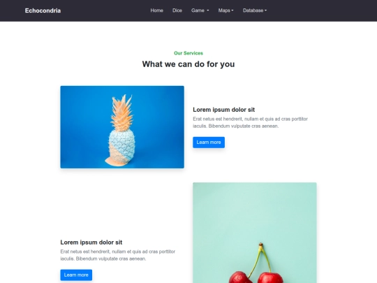 services screenshot