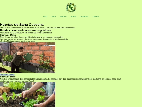 html/huertas screenshot