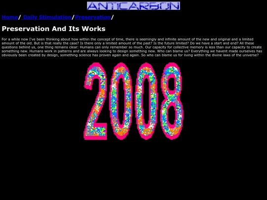preservation screenshot