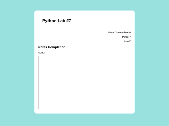 python/pythonLab7 screenshot