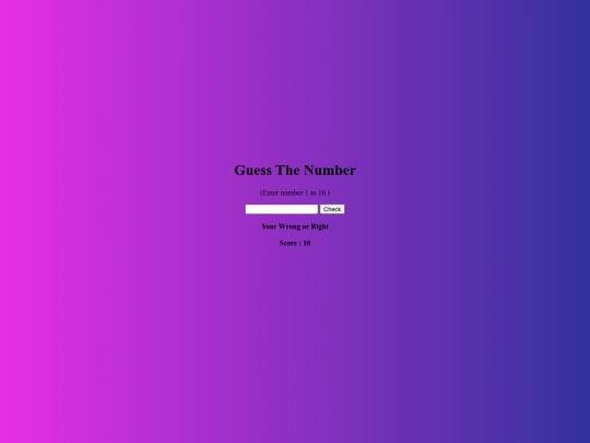Number guess/guess screenshot