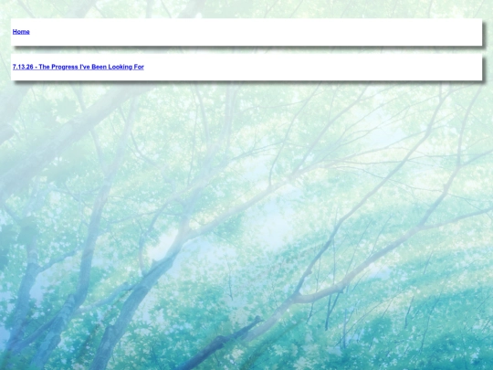 Blog screenshot