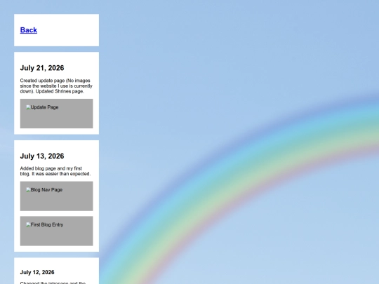 Updatelog screenshot