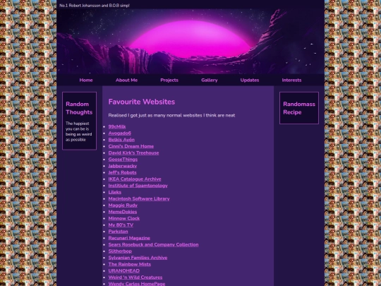 Main Site Stuff /Interests/favourite_websites screenshot