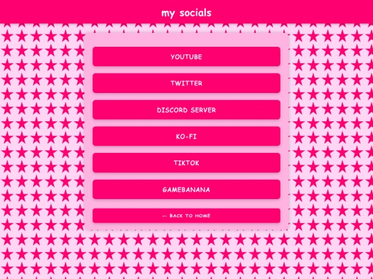 socials screenshot