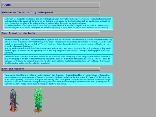 lore screenshot
