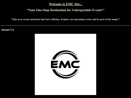 EMC/event screenshot
