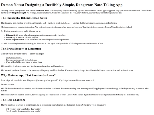 blogs/demon_notes screenshot