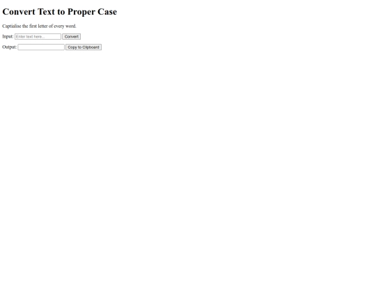 tools/toproper screenshot