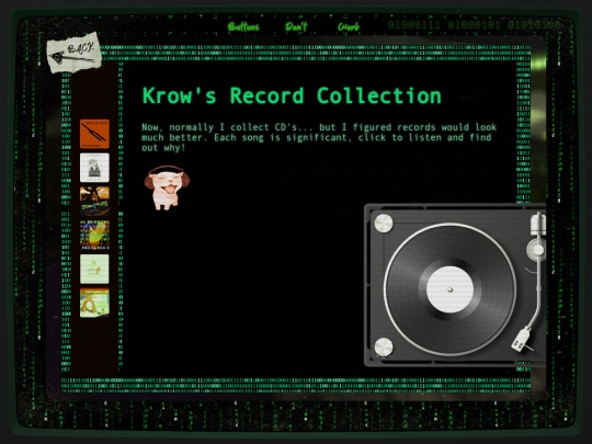 CRT/Website Project/RECORD screenshot