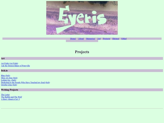 Projects screenshot
