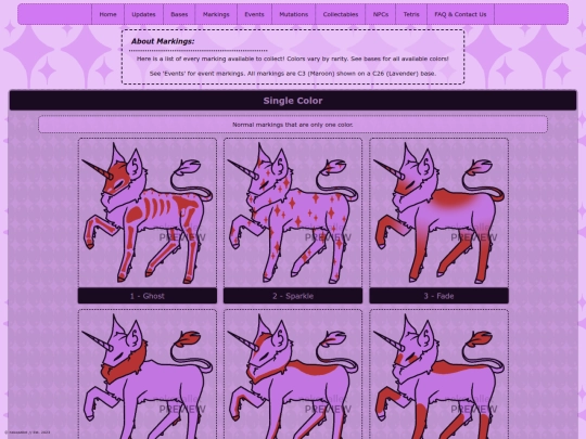 markings screenshot