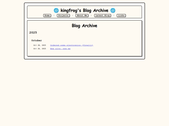 blog/archive screenshot
