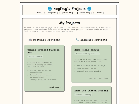 projects screenshot